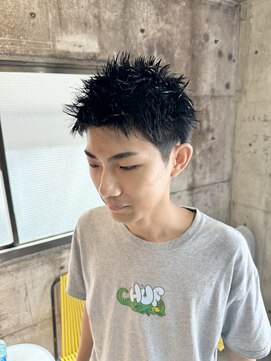 ホームボーイ(HOME BOY) イージードリル 黒髪パーマ 無造作パーマ