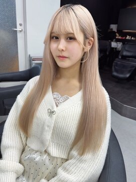 ベレーザシェルト(Beleza scelto) 10820髪質改善シルバーアッシュホワイトブロンド艶髪ストレート