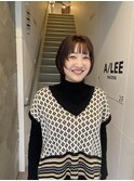 顔周りウルフ