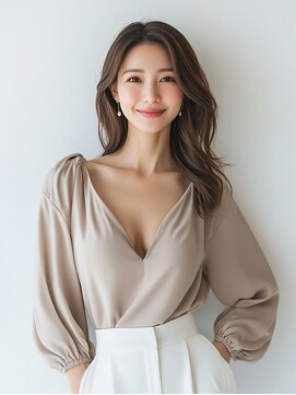 e.m.a プレミアムビューティーサロン 栄駅店(e.m.a PREMIUM BEAUTY SALON) 大人ミディアムレイヤー