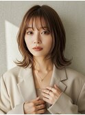 イメチェン/美髪/外ハネボブ/ワイドバング/髪質改善/縮毛矯正