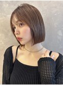 タッセルカット タッセルボブ 韓国ボブ 切りっぱなしボブ 7s412
