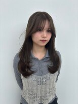 スノッブサンク(Snob ciNQ)&nbsp;レイヤーカット/ヘーゼルベージュ/顔まりカット