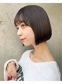 手ぐしでまとまるシンプルボブ×髪質改善ストレート