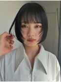 顔まわりレイヤー×顎ラインボブ