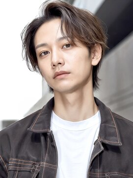 トレヘアー 京都 烏丸(tRe hair) メンズカット フェザーパーマ シャドウパーマ ブルーカラー