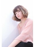 ■くすみピンクオンブレ重軽ガーリーボブM.SLASHセンター南11-7