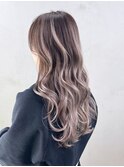 ロング美髪顔周りレイヤー韓国ヘアおくれ毛_ba547712