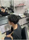 ツーブロックショート