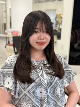 ハピネス 梅田茶屋町店(HAPPINESS) レイヤーカット/ブリーチなし/髪質改善/韓国ヘア/顔まわり/2way