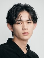 レタッチバイフィフス(RETOUCH by fifth)&nbsp;原宿メンズパーマルーズパーマシャドウパーマセンターパート緩め