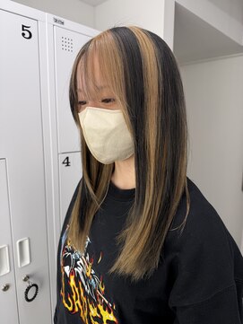 イロウ 山口どうもん店(IROW) ベージュ×ブラックのミックスカラー