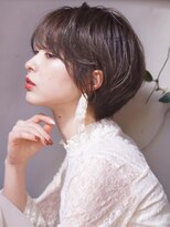 アトリエ フェム(atelier.fem)&nbsp;atelier 2020 S/S 春めく透け感グレージュ×柔らかショート