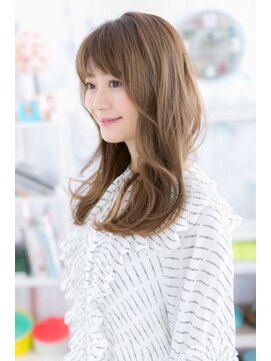 ミック ヘアアンドビューティー 大山店(miq  Hair&Beauty) シースルーカラーでラブフェミニン♪小顔フリンジウェーブb