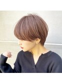 【Chill】かわいい季節のピンクベージュクールショートボブルフ