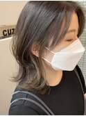 【cuzKLUB】なじませインナーカラー×カーキベージュ【池袋】
