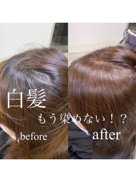 フェイス 大船(FACE) 白髪染めbefore after /西原晃