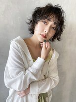 アイティーバイアルバム 藤沢店(IT by ALBUM)&nbsp;ショートボブアレンジ_フェザーバングマッシュショート_8544