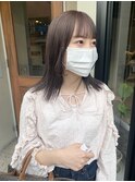 グレージュ ステップカット 顔まわり 似合わせカット 担当落合