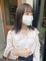 ヘアー アイス ルーチェ(HAIR ICI LUCE) グレージュ ステップカット 顔まわり 似合わせカット 担当落合