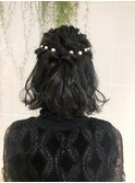 結婚式・二次会にオススメ☆ボブふんわりハーフアップスタイル☆