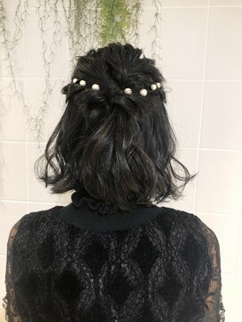 ネオリーブ チッタ 阿佐ヶ谷店(Neolive citta) 結婚式・二次会にオススメ☆ボブふんわりハーフアップスタイル☆