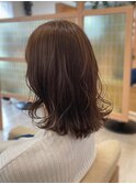 透明感♪髪質改善カラー小顔艶感くびれミディグレージュ