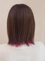 アローズ ステラプレイス店(HELLO'S) インナーカラー×派手ピンク