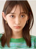 アースカラーストレートミディ