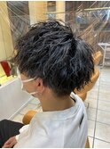 メンズ大人気！刈り上げ縦落ちツイストスパイラルパーマ