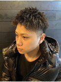ツイストパーマ ツーブロック 人気スタイル