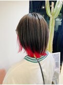 インナーカラー×レッド