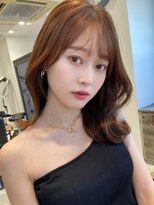 フォンズ(FONS)&nbsp;韓国レイヤーカット薄めバンググレージュカラーベージュカラー