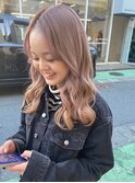 ダブルカラーベージュカラーケアブリーチカラーハイトーンカラー