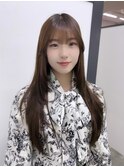 韓国レイヤーカット×ストレートスタイリング