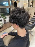 メンズ波巻きパーマ