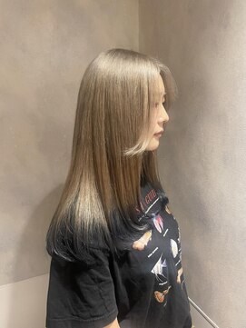 アオ(AO。) ハイトーン/ミルクティーベージュ/エンドカラー