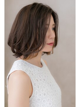 カバーヘア ブリス 大宮西口(COVER HAIR bliss) 細めハイライトイヤリングカラー小顔外ハネロブX大宮30代40代
