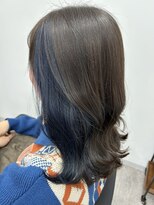 アン ビー(an B)&nbsp;インナーカラー×ブルー