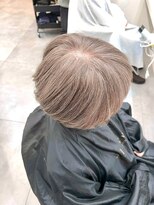 アルトル 池袋(altru)&nbsp;白髪ぼかしホワイトブラウンチェリーブラウンミニウルフ　元重