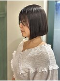 ボブ/イルミナカラー/艶髪/30代/40代