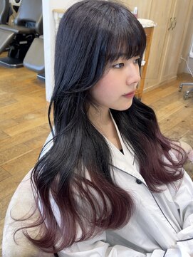 バイオレット 栄店(Violet) 裾カラー 毛先カラー グラデーション ピンクカラー