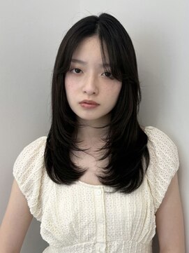 ソワ 北千住(soi) レイヤーカット/北千住/ミディアムヘア/暗めカラー