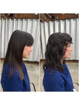 ステップボーンカット トーキョー(STEP BONE CUT TOKYO) 【ステップボーンカット】癖毛風パーマ/パーマロング