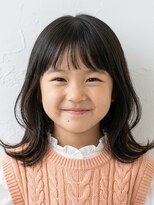 と和 巣鴨 【キッズ】外ハネセミディ×シースルーバング