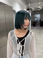イル 天神大名店(ill) モスグリーン/レイヤー/ボブ(天神/大名)