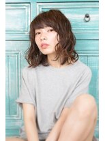 コットン 平塚店(Cotton)&nbsp;【cotton平塚】シースルーバング/ミディ/シナモンカラー