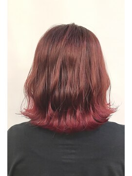 ヘアーアイスカルテット(HAIR ICI QUARTET) 秋冬オススメ　チェリーピンク　ワインレッド　裾カラー