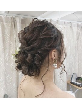 ヘアアンドケア エジェリラボ(hair&care egerie lab) 結婚式ヘアアレンジのシニヨンアレンジ◎20代30代40代50代
