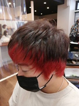 ヘアアンドスパ アイリス hair&spa Iris 【南鳩ヶ谷1分☆メンズにもオススメ】メンズインナーカラー